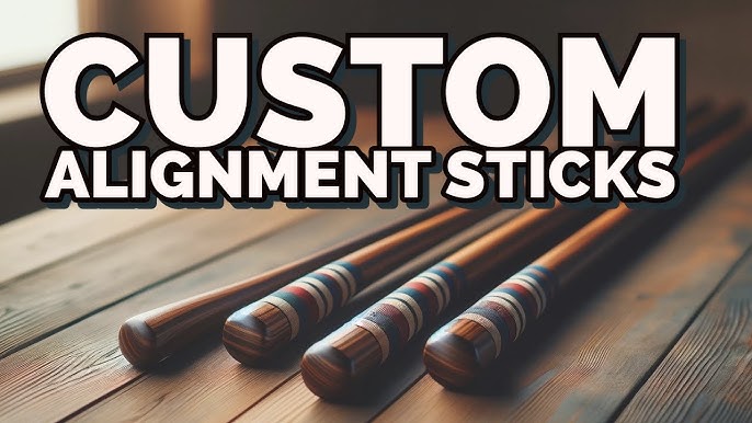 wooden golf alignment sticks