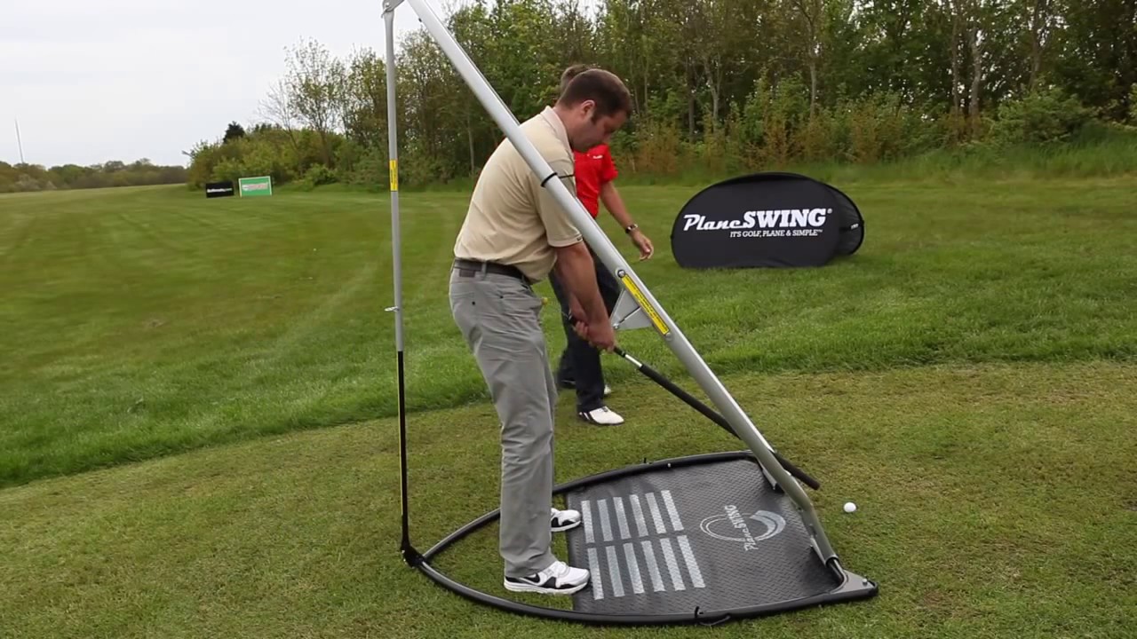 golf training aids swing plane