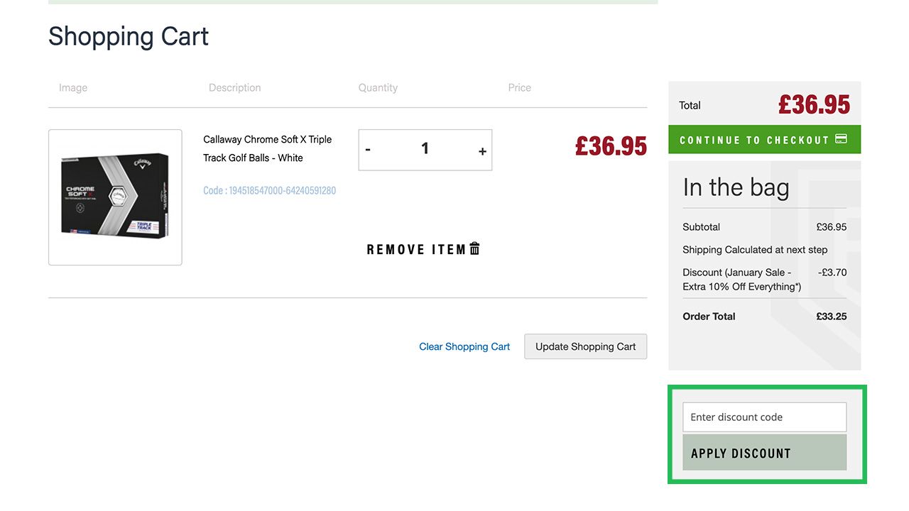 the golf shop online discount